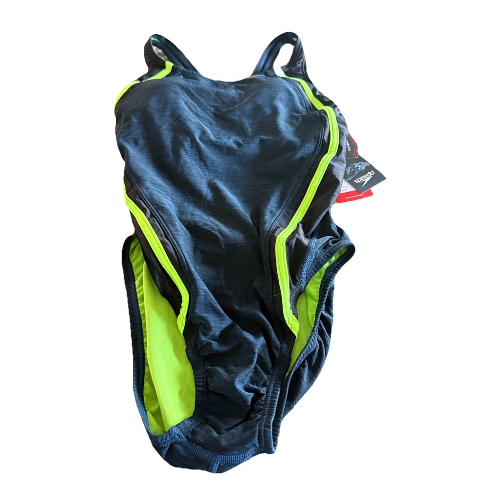 Speedo Women's Sz 6 Nwt Deep Teal HydroBra Quantum Splice Speedofit